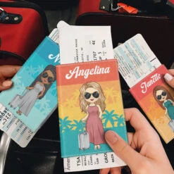 Tropical Summer Sunset Beach - Personalized Passport Cover, Passport Holder - Gift For Bestie -Pawfect House Sale 013 THUMB1