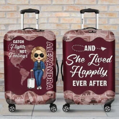 Travel Is My Therapy - Travel Personalized Custom Luggage Cover - Gift For Traveling Lovers -Pawfect House Sale 3. THUMB 4 d68d5b4f 95cf 4555 9678 1631a8688b24
