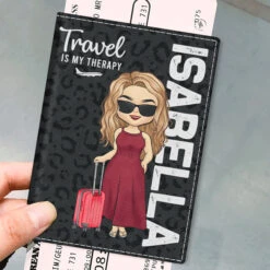 To Travel Is To Live - Travel Personalized Custom Passport Cover, Passport Holder - Gift For Travel Lovers
