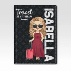 Collect Moments Not Things - Travel Personalized Custom Passport Cover, Passport Holder - Gift For Travel Lovers -Pawfect House Sale 3. thumb 3 57d8ef59 d63c 4565 a114 e81402a2660c