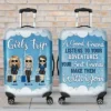 Best Friends Make Adventures With You - Gift For Bestie - Personalized Luggage Cover
