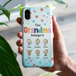 This Amazing Grandma Belongs To These Cool Kids - Gift For Mom, Grandma - Personalized Phone Case