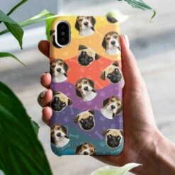 Wavy Vibrant Color - Upload Image, Gift For Pet Lovers - Personalized Phone Case
