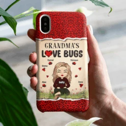 Grandma's Love Bugs - Gift For Mom, Grandma - Personalized Phone Case