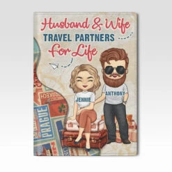 Best Traveled Together - Personalized Passport Cover, Passport Holder - Gift For Couples, Husband Wife -Pawfect House Sale 6.THUMB3 7cd3f20f 0650 4e04 9ca0 114da592bf68