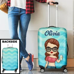Chibi Summer Vacation - Personalized Luggage Cover - Gift For Bestie -Pawfect House Sale 6.Thumb3 9eaed5fa fab6 4e9b a493 3f42dda2861d