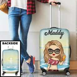 Chibi Tropical Summer Sunset - Personalized Luggage Cover - Gift For Bestie -Pawfect House Sale 6.Thumb3 a8eb212d f1c4 49e4 bd54 379a1fce2540
