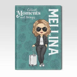 Collect Moments Not Things - Personalized Passport Cover, Passport Holder - Gift For Travel Lovers -Pawfect House Sale 6.Thumbnail3 27878804 0af2 4a62 a7d6 9110b3377fc3
