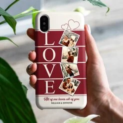 All Of Me Loves All Of You - Upload Image, Gift For Couples, Husband Wife - Personalized Phone Case