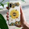 Nana Grandma Mom Kids Family Sunflower - Gift For Mom, Grandma - Personalized Phone Case