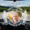 Custom Photo Forever In Our Hearts - Memorial Personalized Custom Car Ornament - Acrylic Custom Shaped - Sympathy Gift For Family Members