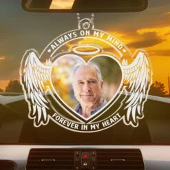 Custom Photo Forever In Our Hearts - Memorial Personalized Custom Car Ornament - Acrylic Custom Shaped - Sympathy Gift For Family Members -Pawfect House Sale 65eae481d873c