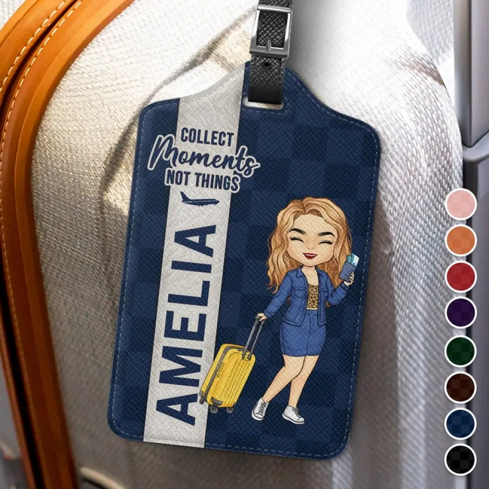 Collect Moments - Travel Personalized Custom Luggage Tag - Holiday Vacation Gift, Gift For Adventure Travel Lovers 3 Collect Moments - Travel Personalized Custom Luggage Tag - Holiday Vacation Gift, Gift For Adventure Travel Lovers - Image 3