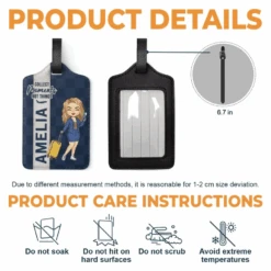 Collect Moments - Travel Personalized Custom Luggage Tag - Holiday Vacation Gift, Gift For Adventure Travel Lovers 9 Collect Moments - Travel Personalized Custom Luggage Tag - Holiday Vacation Gift, Gift For Adventure Travel Lovers -Pawfect House Sale 65eee16c94ce3