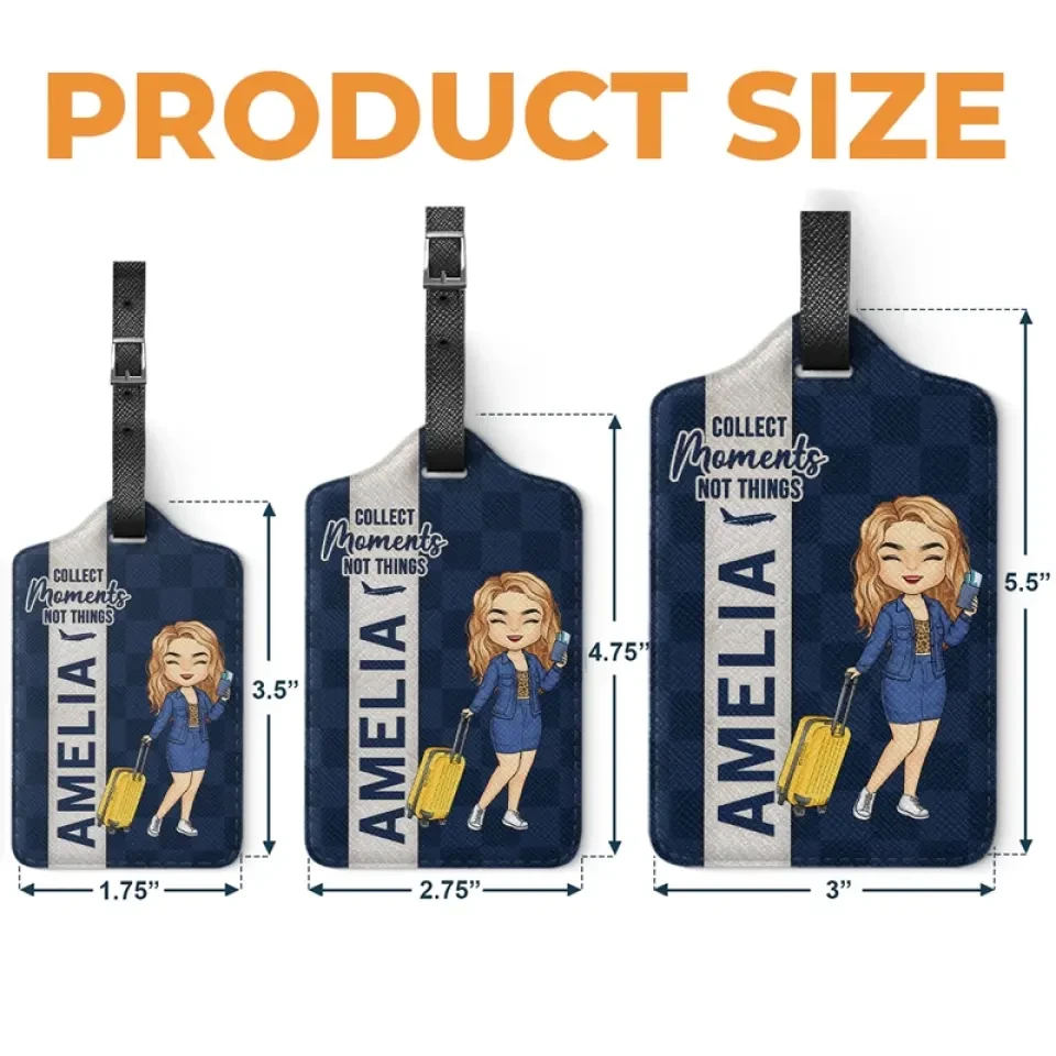 Collect Moments - Travel Personalized Custom Luggage Tag - Holiday Vacation Gift, Gift For Adventure Travel Lovers 4 Collect Moments - Travel Personalized Custom Luggage Tag - Holiday Vacation Gift, Gift For Adventure Travel Lovers - Image 4