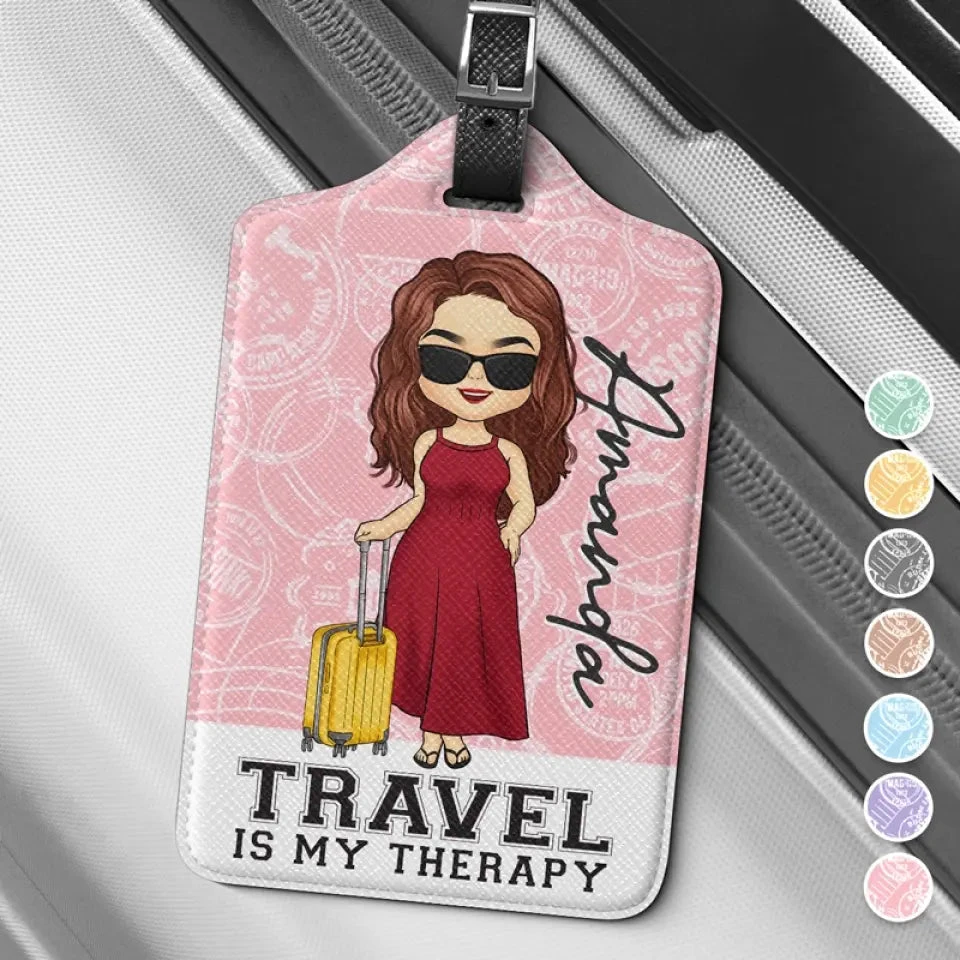 Travel Is My Favorite - Travel Personalized Custom Luggage Tag - Holiday Vacation Gift, Gift For Adventure Travel Lovers 1 Travel Is My Favorite - Travel Personalized Custom Luggage Tag - Holiday Vacation Gift, Gift For Adventure Travel Lovers