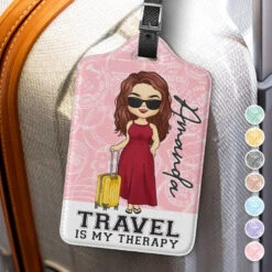 Travel Is My Favorite - Travel Personalized Custom Luggage Tag - Holiday Vacation Gift, Gift For Adventure Travel Lovers 7 Travel Is My Favorite - Travel Personalized Custom Luggage Tag - Holiday Vacation Gift, Gift For Adventure Travel Lovers -Pawfect House Sale 65eee4a07dc56