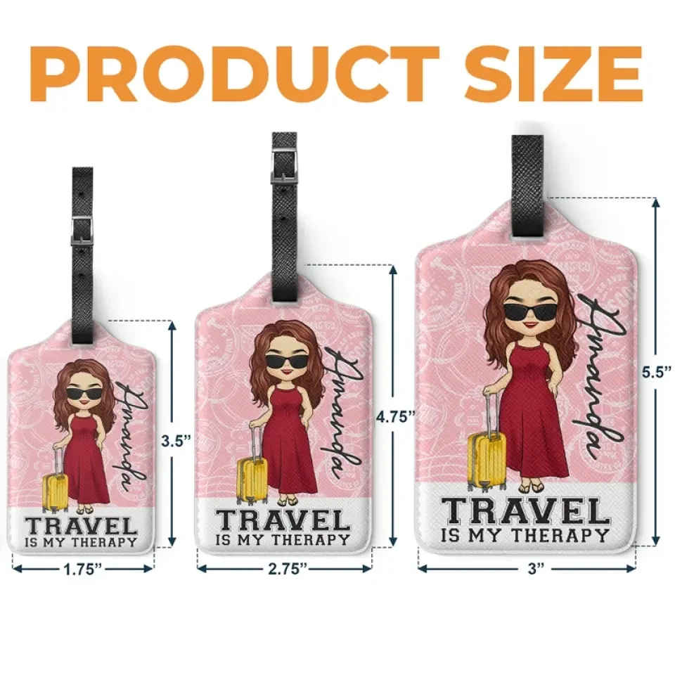 Travel Is My Favorite - Travel Personalized Custom Luggage Tag - Holiday Vacation Gift, Gift For Adventure Travel Lovers 5 Travel Is My Favorite - Travel Personalized Custom Luggage Tag - Holiday Vacation Gift, Gift For Adventure Travel Lovers - Image 5