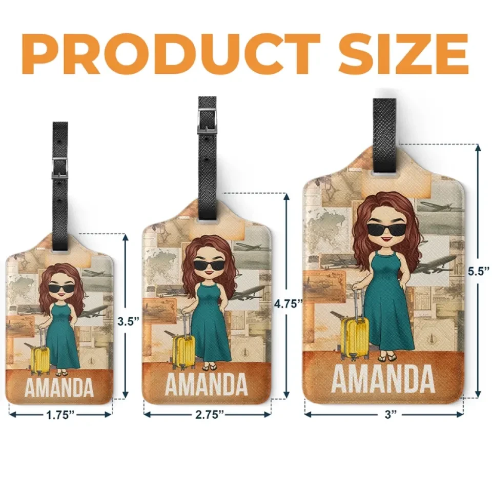 Happiness Is A Way Of Travel Not A Destination - Travel Personalized Custom Luggage Tag - Holiday Vacation Gift, Gift For Adventure Travel Lovers 5 Happiness Is A Way Of Travel Not A Destination - Travel Personalized Custom Luggage Tag - Holiday Vacation Gift, Gift For Adventure Travel Lovers - Image 5