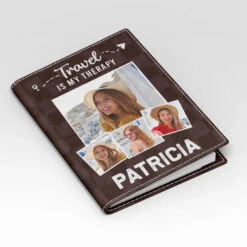 Custom Photo Collect Moments, Not Things - Travel Personalized Custom Passport Cover, Passport Holder - Holiday Vacation Gift, Gift For Adventure Travel Lovers -Pawfect House Sale 65f932fde44ca