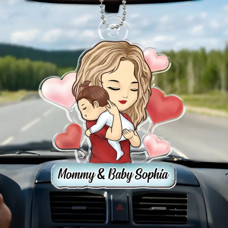 Motherhood Is The Biggest Gamble - Family Personalized Custom Car Ornament - Acrylic Custom Shaped - Gift For Mom, Grandma 1 Motherhood Is The Biggest Gamble - Family Personalized Custom Car Ornament - Acrylic Custom Shaped - Gift For Mom, Grandma