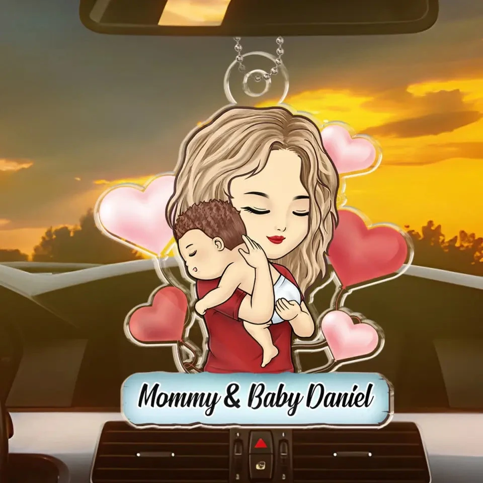 Motherhood Is The Biggest Gamble - Family Personalized Custom Car Ornament - Acrylic Custom Shaped - Gift For Mom, Grandma 3 Motherhood Is The Biggest Gamble - Family Personalized Custom Car Ornament - Acrylic Custom Shaped - Gift For Mom, Grandma - Image 3