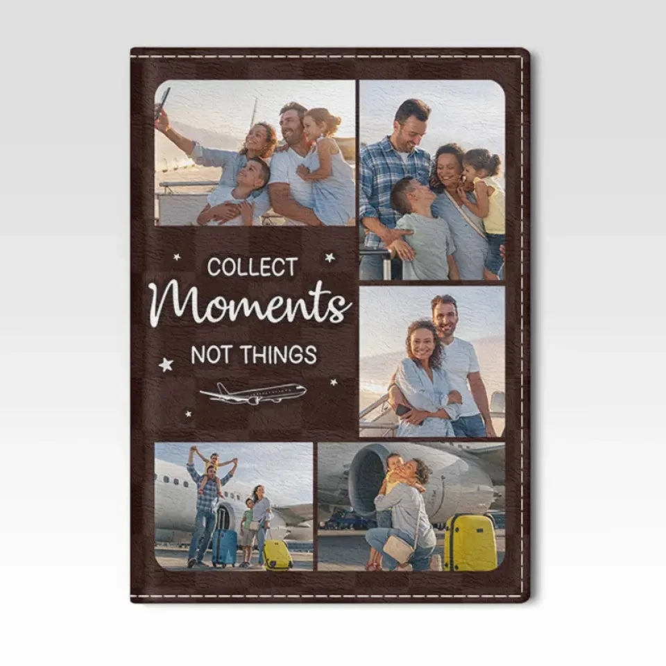 Custom Photo Catch Flights Together - Travel Personalized Custom Passport Cover, Passport Holder - Holiday Vacation Gift, Gift For Adventure Travel Lovers 4 Custom Photo Catch Flights Together - Travel Personalized Custom Passport Cover, Passport Holder - Holiday Vacation Gift, Gift For Adventure Travel Lovers - Image 4
