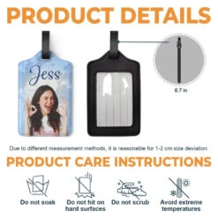 Custom Photo Travel Is My Passion - Travel Personalized Custom Luggage Tag - Holiday Vacation Gift, Gift For Adventure Travel Lovers 9 Custom Photo Travel Is My Passion - Travel Personalized Custom Luggage Tag - Holiday Vacation Gift, Gift For Adventure Travel Lovers -Pawfect House Sale 65fa4b498ef95