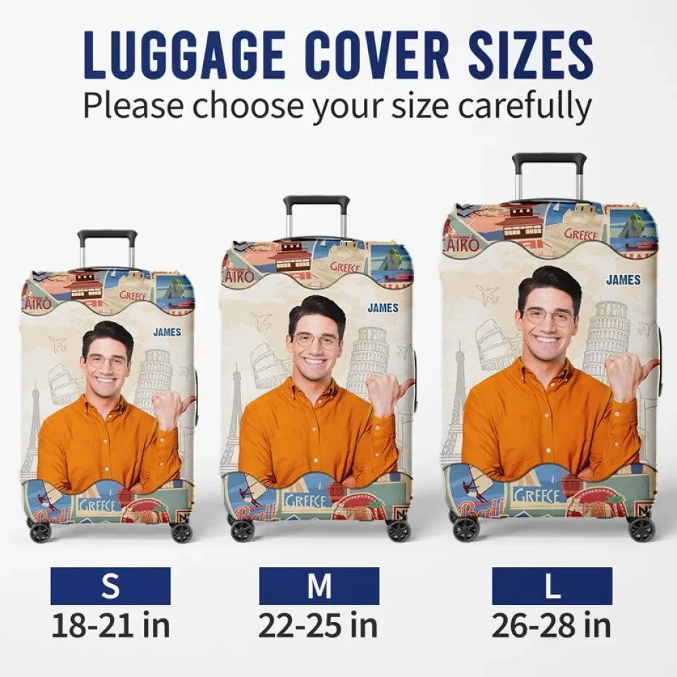 Custom Photo A Guy Loves Traveling - Travel Personalized Custom Luggage Cover - Holiday Vacation Gift, Gift For Adventure Travel Lovers 6 Custom Photo A Guy Loves Traveling - Travel Personalized Custom Luggage Cover - Holiday Vacation Gift, Gift For Adventure Travel Lovers - Image 6