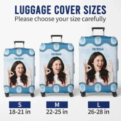 Custom Photo Just A Girl Who Loves Traveling - Travel Personalized Custom Luggage Cover - Holiday Vacation Gift, Gift For Adventure Travel Lovers -Pawfect House Sale 65fa9d3861947