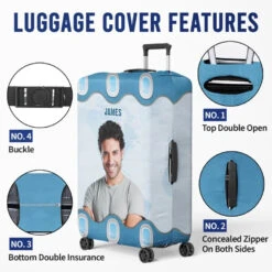 Custom Photo Summer Is Calling - Travel Personalized Custom Luggage Cover - Holiday Vacation Gift, Gift For Adventure Travel Lovers -Pawfect House Sale 65faa1dee72ad