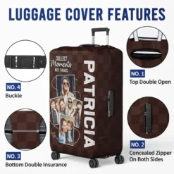 Custom Photo If Not Now Then When - Travel Personalized Custom Luggage Cover - Holiday Vacation Gift, Gift For Adventure Travel Lovers -Pawfect House Sale 65fba76accb25