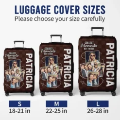 Custom Photo If Not Now Then When - Travel Personalized Custom Luggage Cover - Holiday Vacation Gift, Gift For Adventure Travel Lovers -Pawfect House Sale 65fba76bd4ca3