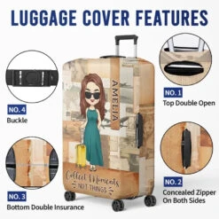 Just A Guy Who Loves Traveling - Travel Personalized Custom Luggage Cover - Holiday Vacation Gift, Gift For Adventure Travel Lovers -Pawfect House Sale 65fd12248d1ad