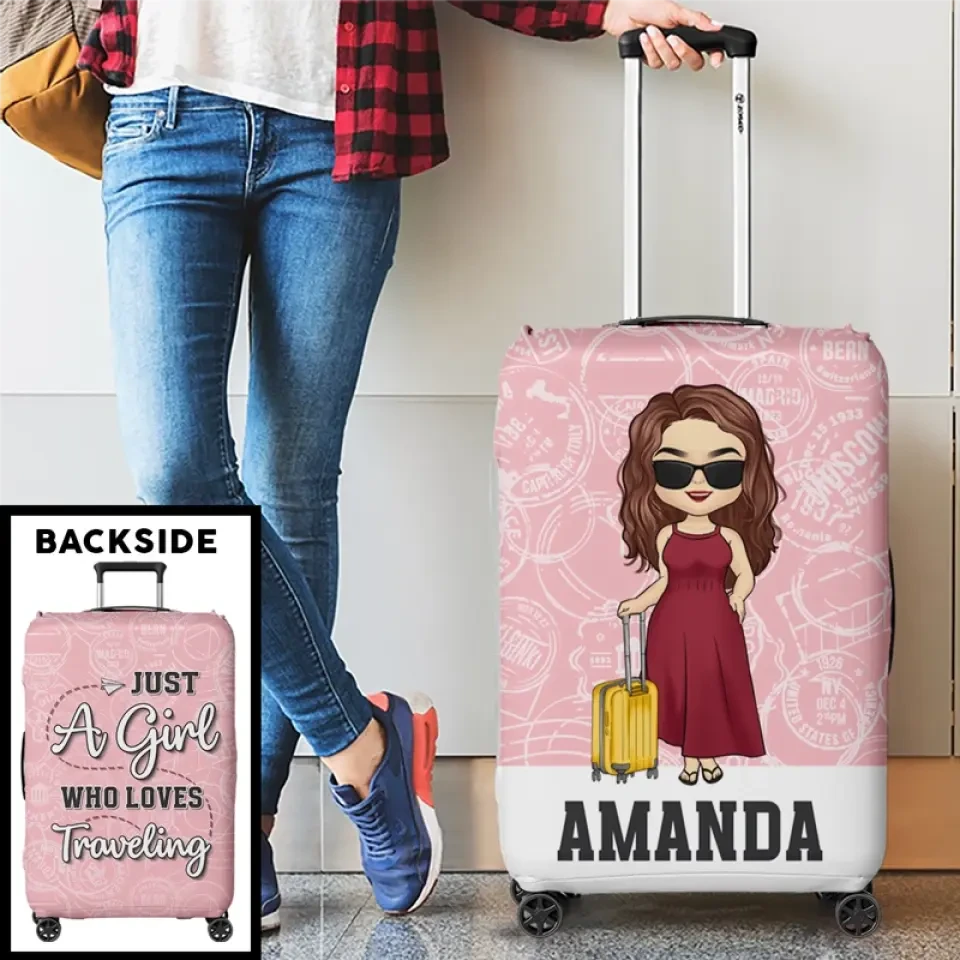 So The Adventure Begins - Travel Personalized Custom Luggage Cover - Holiday Vacation Gift, Gift For Adventure Travel Lovers 4 So The Adventure Begins - Travel Personalized Custom Luggage Cover - Holiday Vacation Gift, Gift For Adventure Travel Lovers - Image 4