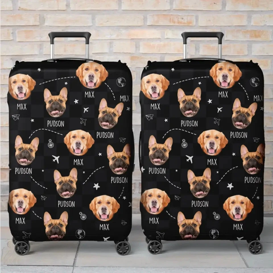 Custom Photo Vacation Vibes, Hometown Pride - Dog & Cat Personalized Custom Luggage Cover - Holiday Vacation Gift, Gift For Adventure Travel Lovers, Pet Owners, Pet Lovers 1 Custom Photo Vacation Vibes, Hometown Pride - Dog & Cat Personalized Custom Luggage Cover - Holiday Vacation Gift, Gift For Adventure Travel Lovers, Pet Owners, Pet Lovers