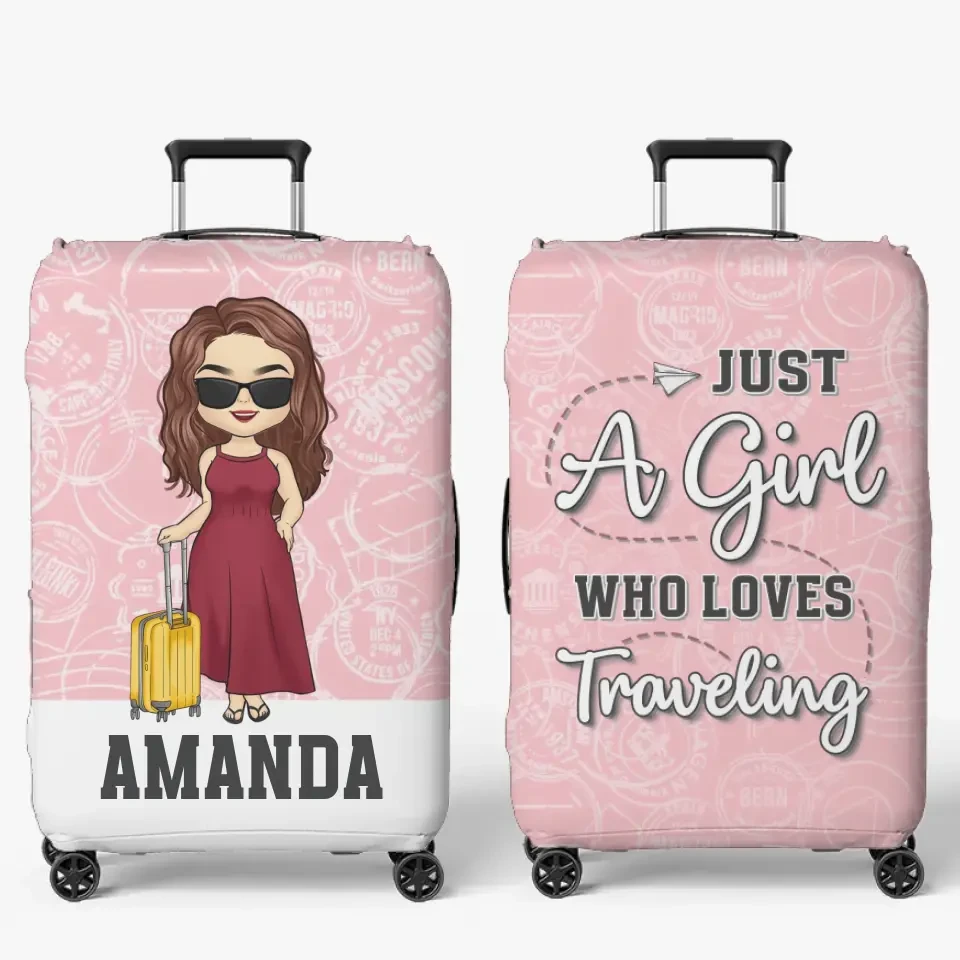 So The Adventure Begins - Travel Personalized Custom Luggage Cover - Holiday Vacation Gift, Gift For Adventure Travel Lovers 2 So The Adventure Begins - Travel Personalized Custom Luggage Cover - Holiday Vacation Gift, Gift For Adventure Travel Lovers - Image 2