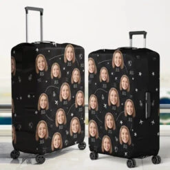 Custom Photo Always Take The Scenic Route - Travel Personalized Custom Luggage Cover - Holiday Vacation Gift, Gift For Adventure Travel Lovers -Pawfect House Sale 66023cce8572f