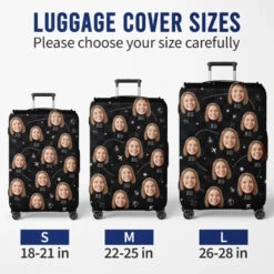 Custom Photo Always Take The Scenic Route - Travel Personalized Custom Luggage Cover - Holiday Vacation Gift, Gift For Adventure Travel Lovers -Pawfect House Sale 66023cd15e476