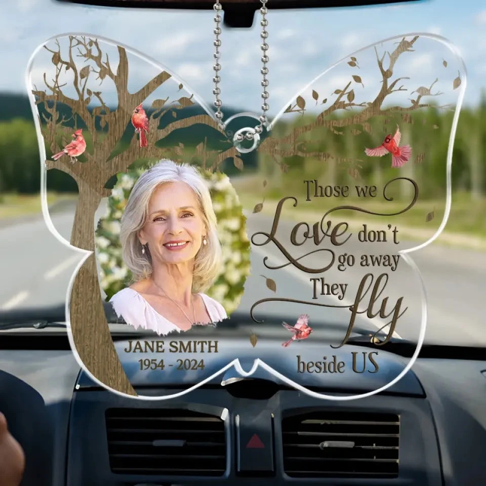 Custom Photo Forever Present In Our Hearts - Memorial Personalized Custom Car Ornament - Acrylic Custom Shaped - Sympathy Gift For Family Members 1 Custom Photo Forever Present In Our Hearts - Memorial Personalized Custom Car Ornament - Acrylic Custom Shaped - Sympathy Gift For Family Members