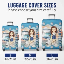 Just A Girl Who Loves Cruising - Travel Personalized Custom Luggage Cover - Holiday Vacation Gift, Gift For Adventure Travel Lovers -Pawfect House Sale 6639a47a60027
