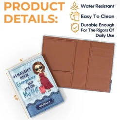 The Journey Is The Destination - Travel Personalized Custom Passport Cover, Passport Holder - Holiday Vacation Gift, Gift For Adventure Travel Lovers -Pawfect House Sale 6653fc96036fb