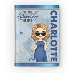 Live Life With No Excuses, Travel With No Regret - Travel Personalized Custom Passport Cover, Passport Holder - Holiday Vacation Gift, Gift For Adventure Travel Lovers -Pawfect House Sale 66546d7a47b62