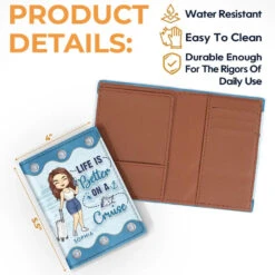 Adventures Fill The Heart And Soul - Travel Personalized Custom Passport Cover, Passport Holder - Holiday Vacation Gift, Gift For Adventure Travel Lovers -Pawfect House Sale 66558c5507efb