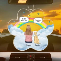 You're Always In My Heart - Memorial Personalized Custom Car Ornament - Acrylic Custom Shaped - Sympathy Gift For Pet Owners, Pet Lovers -Pawfect House Sale 6656048e362a9