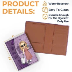 Travel Far Enough, You Meet Yourself - Travel Personalized Custom Passport Cover, Passport Holder - Holiday Vacation Gift, Gift For Adventure Travel Lovers -Pawfect House Sale 66593d5a4635b