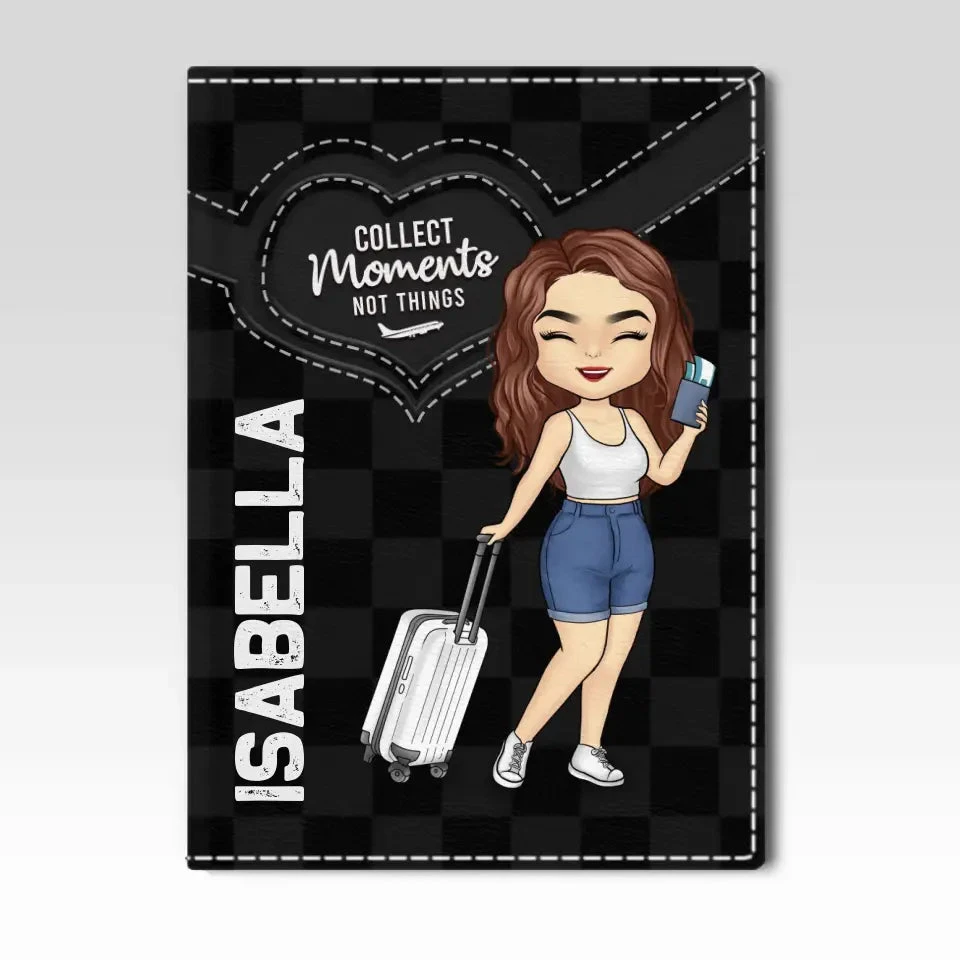 Followed My Heart, Ended Up In The Airplane - Travel Personalized Custom Passport Cover, Passport Holder - Holiday Vacation Gift, Gift For Adventure Travel Lovers 2 Followed My Heart, Ended Up In The Airplane - Travel Personalized Custom Passport Cover, Passport Holder - Holiday Vacation Gift, Gift For Adventure Travel Lovers - Image 2