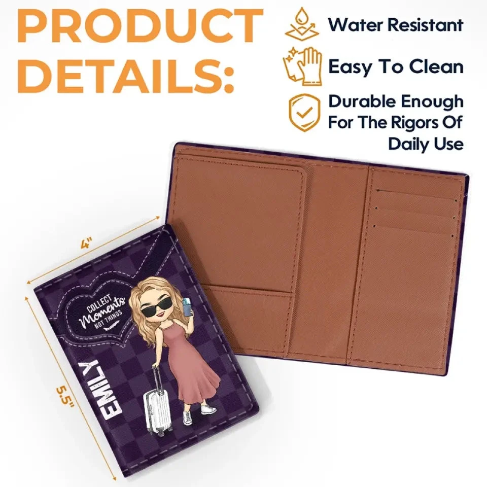 Followed My Heart, Ended Up In The Airplane - Travel Personalized Custom Passport Cover, Passport Holder - Holiday Vacation Gift, Gift For Adventure Travel Lovers 4 Followed My Heart, Ended Up In The Airplane - Travel Personalized Custom Passport Cover, Passport Holder - Holiday Vacation Gift, Gift For Adventure Travel Lovers - Image 4