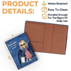 Exploring The World, Travel By Travel - Travel Personalized Custom Passport Cover, Passport Holder - Holiday Vacation Gift, Gift For Adventure Travel Lovers -Pawfect House Sale 66597fe317cb4