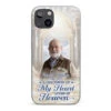 Custom Photo A Big Piece Of My Heart Lives In Heaven - Memorial Personalized Custom Clear Phone Case - Sympathy Gift For Family Members